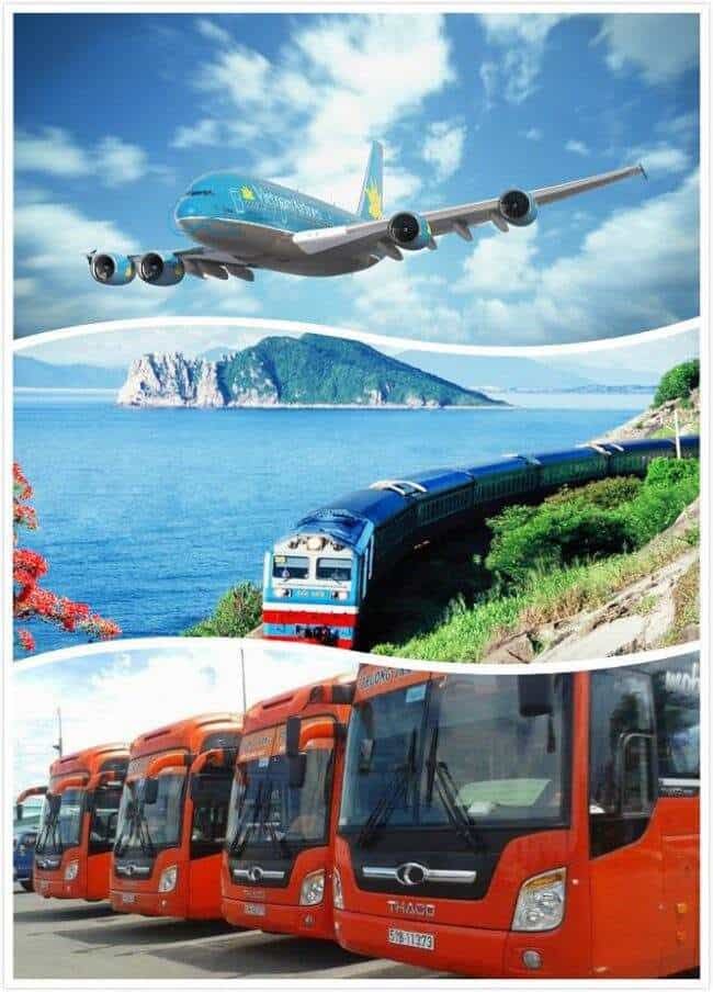 Bạn có thể du lịch Quy Nhơn bằng máy bay, tàu hỏa hoặc xe khách