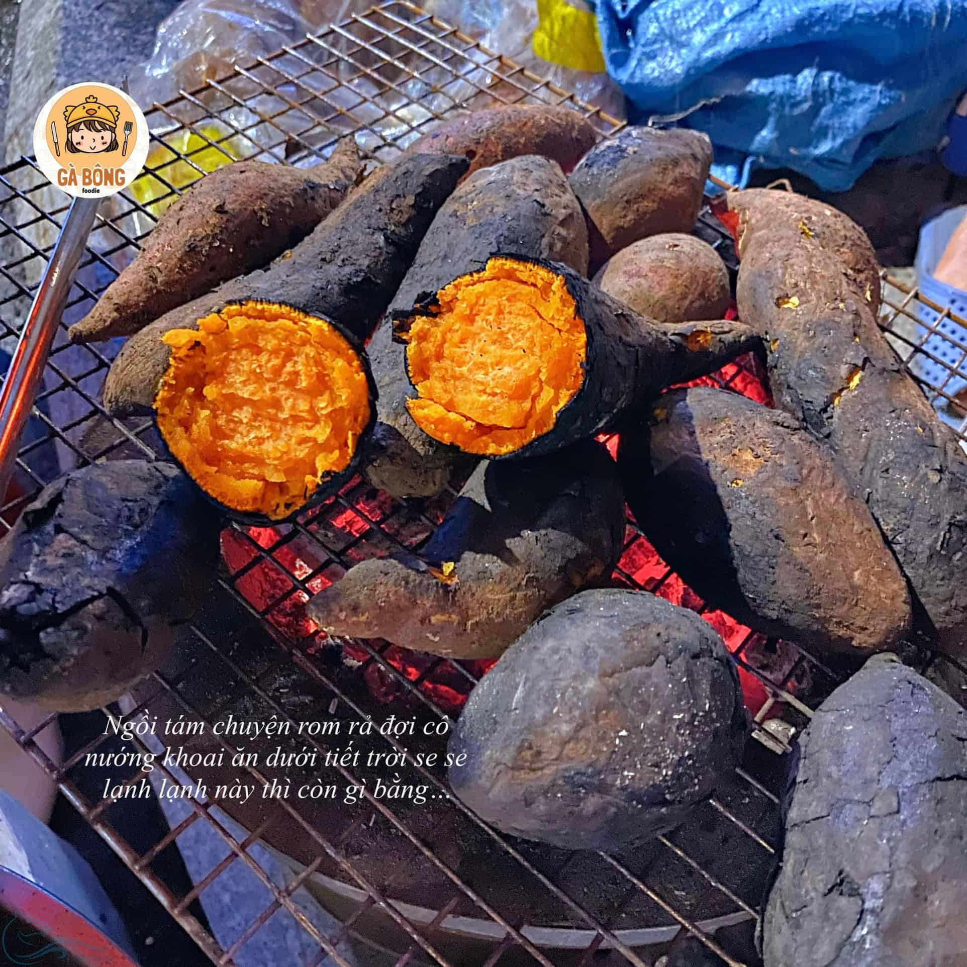 bap khoai lang nuong