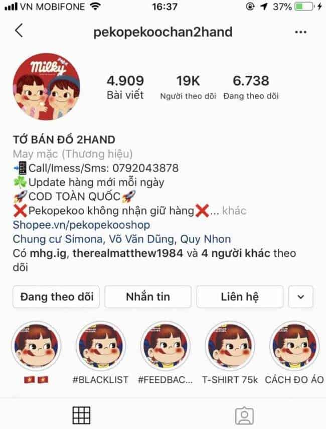 Instagram đồ si Quy Nhơn