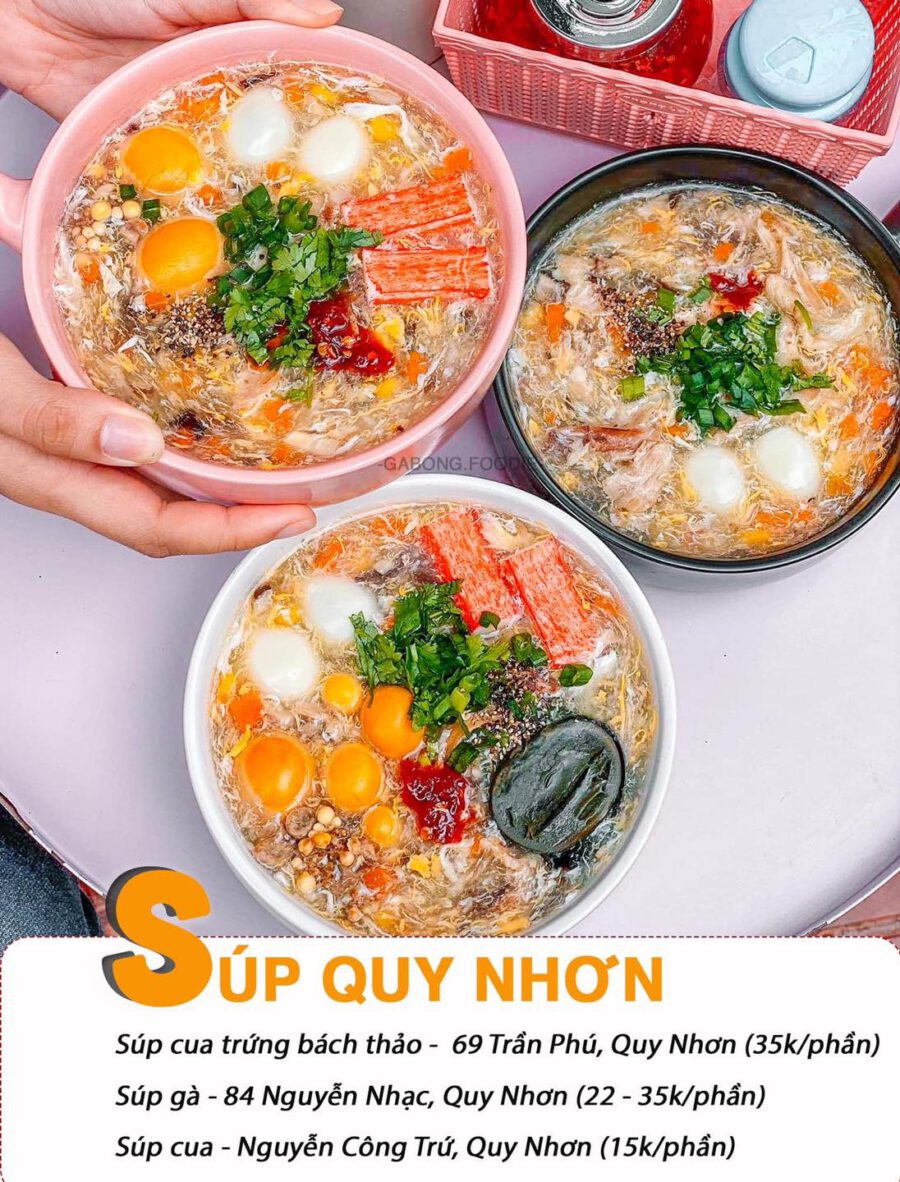 Món ăn sáng ở Quy Nhơn (nguồn: Gà Bông Foodie)