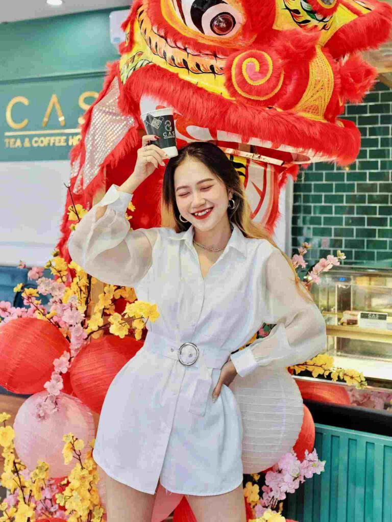 Check in của khách tại quán. Ảnh Cas Tea