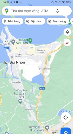 Bản đồ du lịch Quy Nhơn bằng Google Map