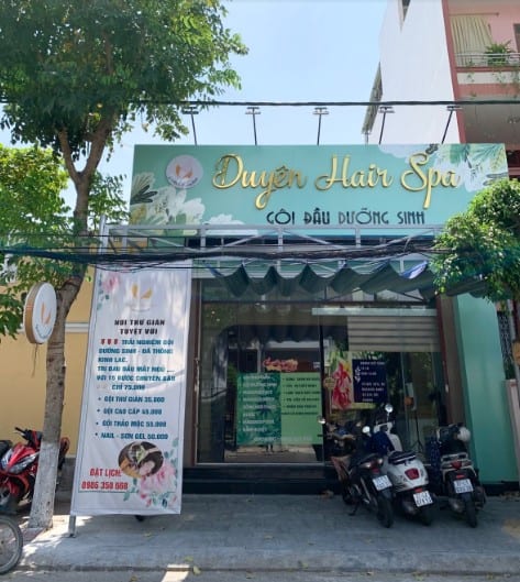 Khu vực phía trước của Duyên Hair spa - Ảnh: Duyên Hair spa
