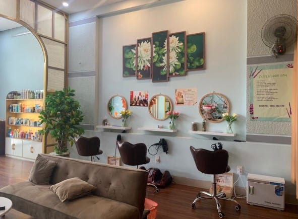 Mỗi không gian đều được trang trí gọn gàng bắt mắt - Ảnh: Duyên Hair spa
