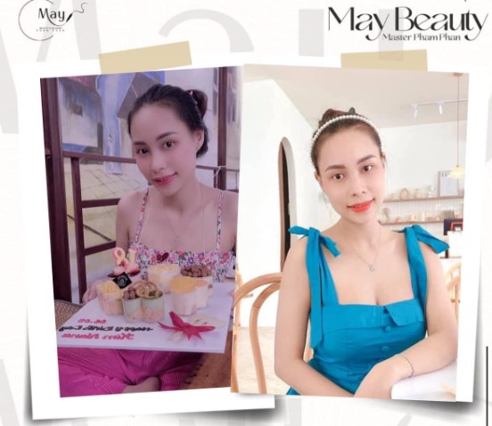 Feedback của khách hàng sử dụng dịch vụ tại spa. Ảnh MAY- Pemanent Make Up & Beauty