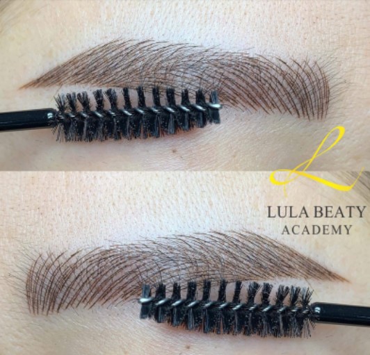 Điêu khắc chân mày lên dáng đẹp, đều màu. Ảnh LULA BEAUTY

