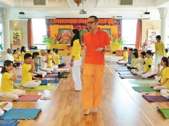 Phòng tập yoga của SivaDevi yoga - SYAC. Ảnh SivaDevi yoga - SYAC
