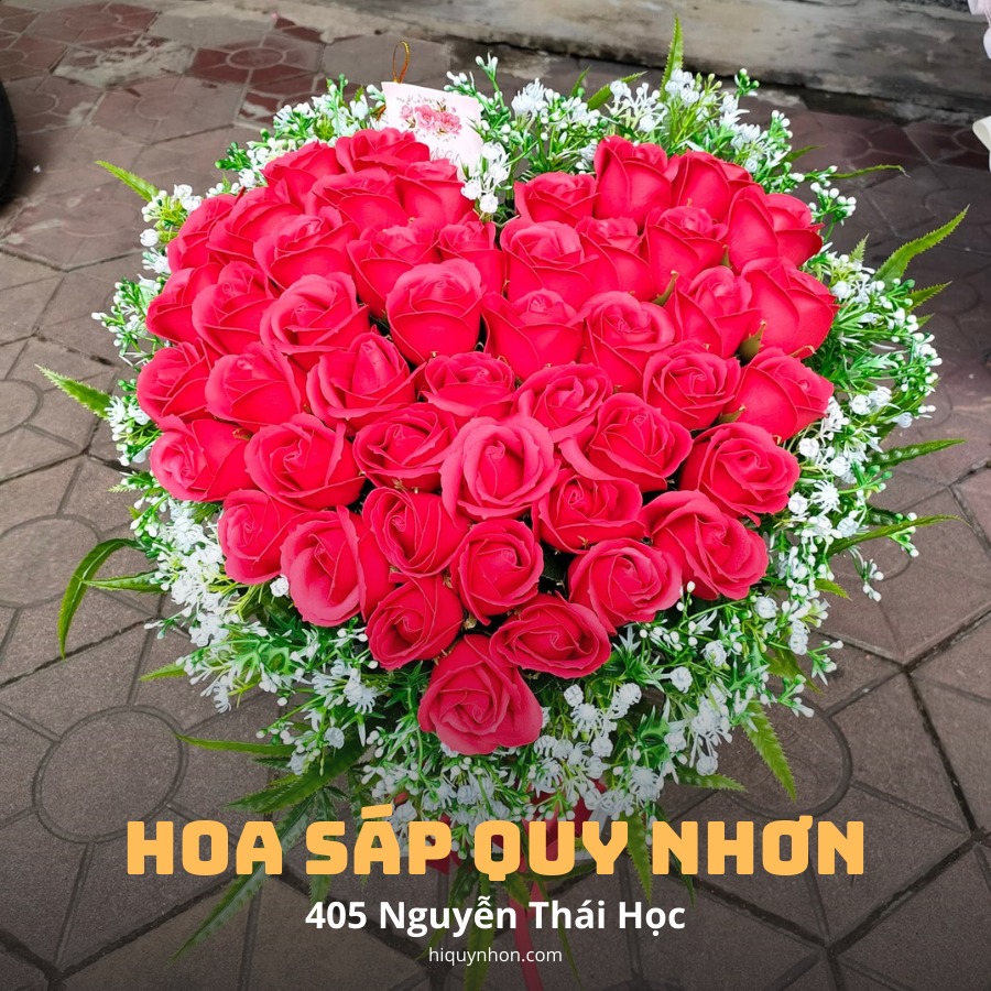 Những bó hoa của Hoa Sáp Quy Nhơn được thiết kế tinh tế và vô cùng sang trọng.